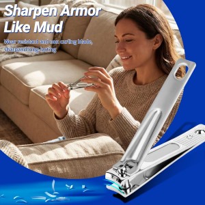 Nail Clippers Set for Men & Women, Sharp Large Opening Fingernail & Toenail Cutter, Ideal for Seniors with Thick Nails