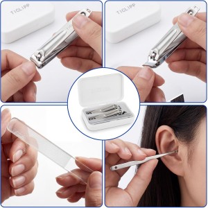 Nail Clippers Set for Men & Women, Sharp Large Opening Fingernail & Toenail Cutter, Ideal for Seniors with Thick Nails