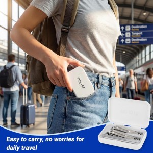 Nail Clippers Set for Men & Women, Sharp Large Opening Fingernail & Toenail Cutter, Ideal for Seniors with Thick Nails