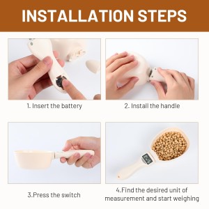 Digital Measuring Spoon Scale,Electronic Food Measuring Scale,Food Weight Scale Grams and Ounces,800g/0.1g High Precision Digital Kitchen Food Scale with LCD Screen,Household Weighing Scoop