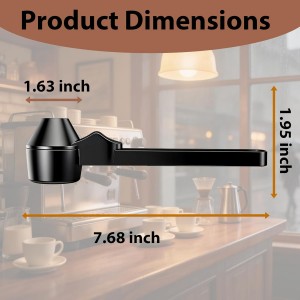 Coffee Scoop with Funnel, Reusable K Cup Funnel, Coffee Measuring Scoop 2 Tablespoon Mess-Free Spoon for Ground Coffee, Protein Powder, Tea Pod Refill (2PK)