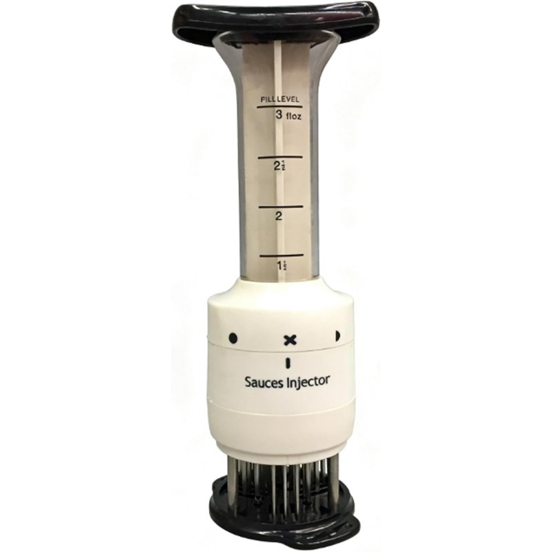 Meat Tenderizer & Marinade Injector Kit Stainless Steel Food Flavor Syringe for Injecting Marinade Liquid & Brine, Ideal BBQ Tool for Smoking Turkey Beef