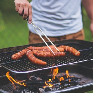 Cabilock Meat Carving Fork Stainless Steel Black Handle Sturdy Grill Serving Fork for Bbq Cooking and Kitchen Use