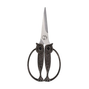 Owl Kitchen Scissors All Purpose, Stainless Steel Heavy Duty Sharp Shears for Meat, Chicken, Fish, Poultry, Herb, Bread (Golden, Medium)