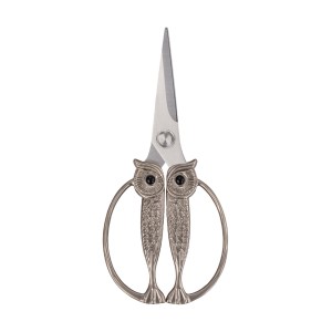 Owl Kitchen Scissors All Purpose, Stainless Steel Heavy Duty Sharp Shears for Meat, Chicken, Fish, Poultry, Herb, Bread (Golden, Medium)
