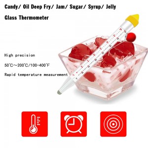 Candy Thermometer Deep Fry Thermometer with Pot Clip, Instant Read Thermometer Candy, Fry, Jam, Sugar, Syrup, Jelly Thermometer, Food Thermometer Kitchen Accessories for Home Cooking