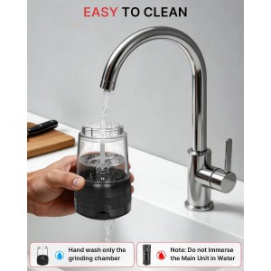 2Packs Electric Salt and Pepper Grinder Set, Rechargeable Automatic Pepper Mill Grinder with Digtal Display and LED Light, Adjustable Coarseness, Large Capacity Kitchen Essentials Gift for Women