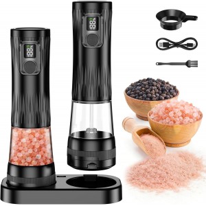 2Packs Electric Salt and Pepper Grinder ...