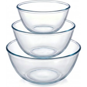 Borosilicate Glass Mixing Bowls, Set of ...