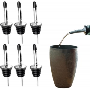 6 Pack Liquor Bottle Pourers Stainless S...