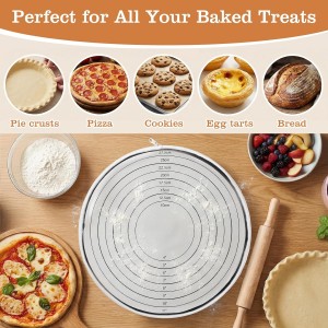 Round Silicone Baking Mat, 4