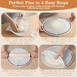 Round Silicone Baking Mat, 4