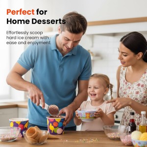 Heated Ice Cream Scoop, Electric Ice Cream Scooper Rechargeable - 3400mAh Battery, LED Display, Heating Up to 158°F for Hard Ice Cream, Gelato, Frozen Yogurt & Sorbet