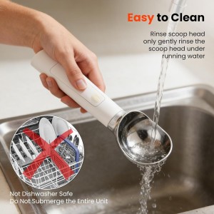 Heated Ice Cream Scoop, Electric Ice Cream Scooper Rechargeable - 3400mAh Battery, LED Display, Heating Up to 158°F for Hard Ice Cream, Gelato, Frozen Yogurt & Sorbet