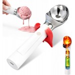 Heated Ice Cream Scoop, Electric Ice Cream Scooper Rechargeable - 3400mAh Battery, LED Display, Heating Up to 158°F for Hard Ice Cream, Gelato, Frozen Yogurt & Sorbet