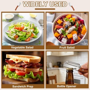 Multi-Functional Vegetable Peeler for Kitchen,Stainless Steel Sharp Blade Peeler with Wooden Handle,Bottle Opener Kitchen Tool for Fruit Veggie Carrot Potato Pumpkin Papaya Zucchini