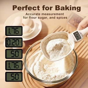 Handheld Electronic Measuring Spoon, Digital Measuring Spoon with Unit Conversion Function 800g/0.1g High Precision, LED Display, 2026 New Food Scale Scoop for Weighing Baking Cooking