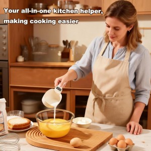 Handheld Electronic Measuring Spoon, Digital Measuring Spoon with Unit Conversion Function 800g/0.1g High Precision, LED Display, 2026 New Food Scale Scoop for Weighing Baking Cooking