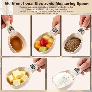 Handheld Electronic Measuring Spoon, Digital Measuring Spoon with Unit Conversion Function 800g/0.1g High Precision, LED Display, 2026 New Food Scale Scoop for Weighing Baking Cooking