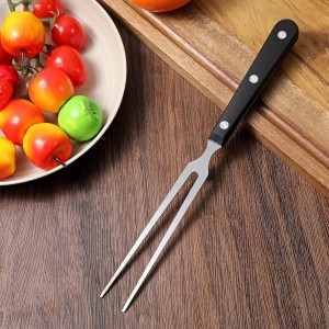 Carving Fork for Meat, Grill Serving Forks Heavy Duty Two Prong Meats Forks Two Prong Stainless Steel Meat Fork with Long Heat Resistant Handle for Slicing Serving Roasts, BBQ Kitchen Grill Essential