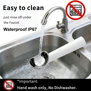 Heated Ice Cream Scoop, Electric Ice Cream Scooper with 158°F Rapid Heat, USB Rechargeable Icecream Scoop, Waterproof IP67 Design for Hard Ice Cream, Ideal Gift for Dessert Lovers