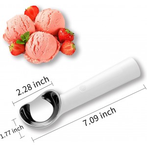 Heated Ice Cream Scoop, Electric Ice Cream Scooper with 158°F Rapid Heat, USB Rechargeable Icecream Scoop, Waterproof IP67 Design for Hard Ice Cream, Ideal Gift for Dessert Lovers