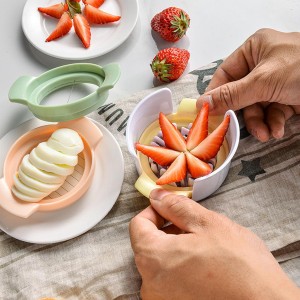 3-in-1 Egg Slicer for Hard Boiled Eggs, Wide Comfort Grip Stainless Steel Wires, Easy Clean and Store