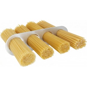 3 Pack Pasta Measuring Tool Stainless Steel Spaghetti Measuring Tool Quick For Perfect Portions, 4-Hole Durable Kitchen Cooking Measurer Tool, Silver