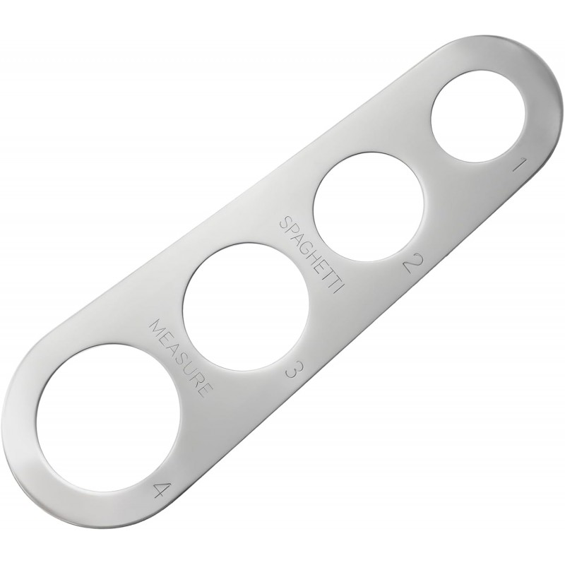 3 Pack Pasta Measuring Tool Stainless Steel Spaghetti Measuring Tool Quick For Perfect Portions, 4-Hole Durable Kitchen Cooking Measurer Tool, Silver