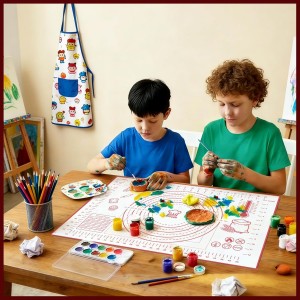 Silicone Pastry Baking Mat 16x24 Inch Large - Non-Stick Non-Slip Dough Rolling Mat with Measurement Markings for Kneading Pie Pizza Cookies Fondant Making Kitchen Counter Pad