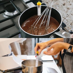 2026 Upgraded Candy Thermometer Deep Fry Thermometer with Pot Clip Instant Read Glass Thermometer Candy, Fry, Jam, Sugar, Syrup, Jelly Thermometer Food Thermometer Kitchen Accessories for Home Cooking