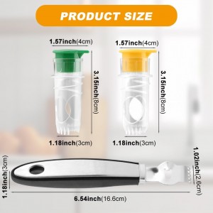 2pcs Lime Squeezer with Lemon Zester Set, Screw Top Manual Lemon Squeezer, Plastic Lime Juice Extractor Citrus Press with Lid for Cocktails Drinks, Easy to Use & Clean(COLOR:Yellow+Green)