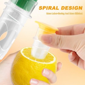 2pcs Lime Squeezer with Lemon Zester Set, Screw Top Manual Lemon Squeezer, Plastic Lime Juice Extractor Citrus Press with Lid for Cocktails Drinks, Easy to Use & Clean(COLOR:Yellow+Green)