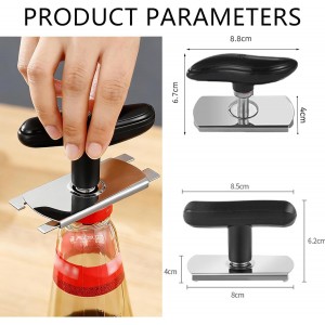 Jar Opener - Jar Openers TopRated for Seniors, Bottle Openers for Seniors, Mutil Lid Opener, Get Lids Off Easily (Black)