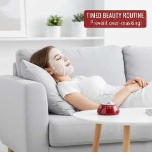 Retro Kitchen Timer Magnetic Mechanical 60 Minute Wind Up Timer No Batteries, Loud Alarm Timer for Cooking, Baking, Classroom, ABS Portable Kitchen Timer, Magnetic Mechanical Timing（Red ）