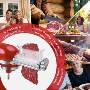 Meat Tenderizer Attachment for KitchenAid Stand Mixer, 3 Adjustable Thickness Settings, Meat Tenderizer Tool with Safe Cover, Dishwasher Safe, Meat Tenderizer Tool