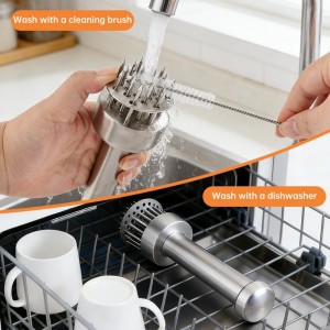 Meat Tenderizer Tool with 21 Sharp Needles, Retractable Safety Guard Tenderizer Mallet for Chicken, Beef, Pork, Marinating, Small Meat Grinder