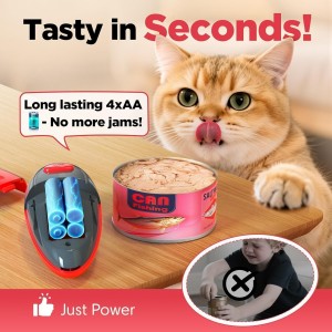 One Touch Electric Can Opener Fits Almost All Can Sizes for Seniors with Arthritis, Hand Held Battery Operated Can Opener with Smooth Edge, Food Safe Kitchen Gadgets Automatic Can Opener for Kitchen