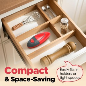 One Touch Electric Can Opener Fits Almost All Can Sizes for Seniors with Arthritis, Hand Held Battery Operated Can Opener with Smooth Edge, Food Safe Kitchen Gadgets Automatic Can Opener for Kitchen