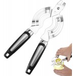 Multi Jar Openers for Weak Hands Seniors with Arthritis Stainless Steel Jars Lid Opener Bottle Openers for Anyone with Low Strength Multi-Function Kitchen Tool Non Slip