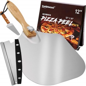 Pizza Peel 12-Inch Aluminum Pizza Paddle...