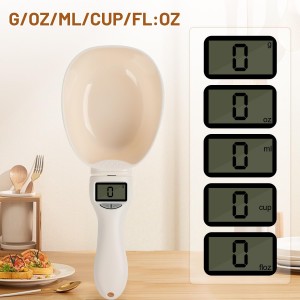 Digital Measuring Spoon Scale, Accurate Electronic Measuring Spoon with Conversion, Polygons Electric Measuring Spoon with LCD Display, for Weighing Baking Cooking