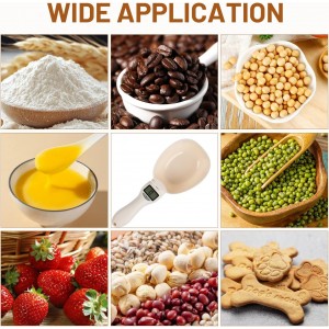 Digital Measuring Spoon Scale, Accurate Electronic Measuring Spoon with Conversion, Polygons Electric Measuring Spoon with LCD Display, for Weighing Baking Cooking