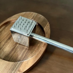 316 Stainless Steel Meat Tenderizer Tool,Chicken Pounder,Heavy Duty Mallet Hammer for Tenderizing Beef, Turkey, Chicken, Steak, Dishwasher Safe