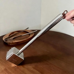 316 Stainless Steel Meat Tenderizer Tool,Chicken Pounder,Heavy Duty Mallet Hammer for Tenderizing Beef, Turkey, Chicken, Steak, Dishwasher Safe
