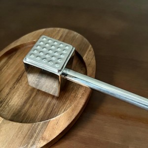 316 Stainless Steel Meat Tenderizer Tool,Chicken Pounder,Heavy Duty Mallet Hammer for Tenderizing Beef, Turkey, Chicken, Steak, Dishwasher Safe