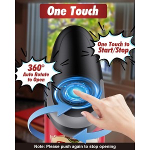 One Touch Electric Can Opener Fits All Can Sizes, Electric Can Openers for Kitchen Food Safe with Smooth Edge, Kitchen Gadgets Battery Operated Can Openers for Seniors, Arthritis and Chef