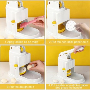 Manual Dumpling Maker with Wrapper Press, 3-in-1 Home Dumpling Mold, Easy Clean Dumpling Making Kit for Ravioli, Pierogi, Empanada, Bun, Chinese Pastry - Beginner Friendly