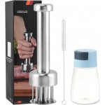 Meat Tenderizer Tool, 304 Stainless Steel Meat Mallet with 21 Ultra-Sharp Tenderizer Needles for Tenderizing Beef, Turkey, Chicken, Steak, Dishwasher Safe