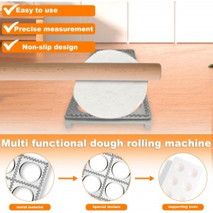 11 Pieces Ravioli Mold Set, Easy-to-Use Ravioli Maker Press with Ravioli Cutter Wheel, Pasta Cutter & Ravioli Making Kit, Wooden Pasta RollerPasta Making Tools for home，pasta lover